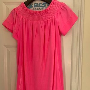 Super Cute Neon Pink VV Dress